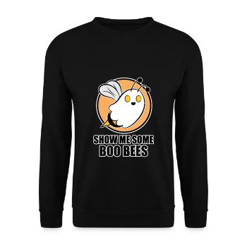 Boo Bees - Halloween Montrez-moi des abeilles Boo - Sweat-shirt Unisexe - noir - Devant - Alina (178cm) & Michal (187cm)