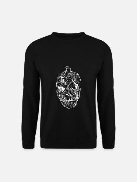 Monster Grusel Kürbiskopf - Unisex Pullover - Schwarz