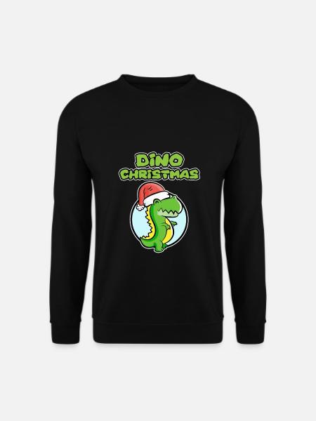 Dinosaurier Shirt für Weihnachten - Dino Christmas - Unisex Pullover - Schwarz