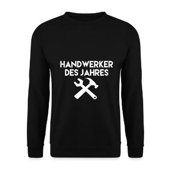 Artisan de l'année artisanat disant pension - Sweat-shirt Unisexe - noir - Devant - Alina (178cm) & Michal (187cm)