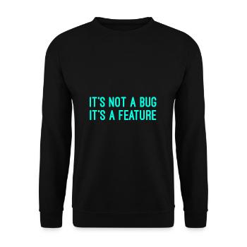 Fonction de bogue d'informaticien - Sweat-shirt Unisexe - noir - Devant - Alina (178cm) & Michal (187cm)