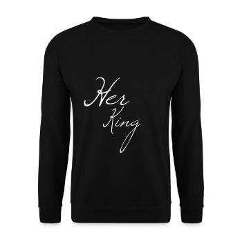Her king king and queen V2 - Sweat-shirt Unisexe - noir - Devant - Alina (178cm) & Michal (187cm)