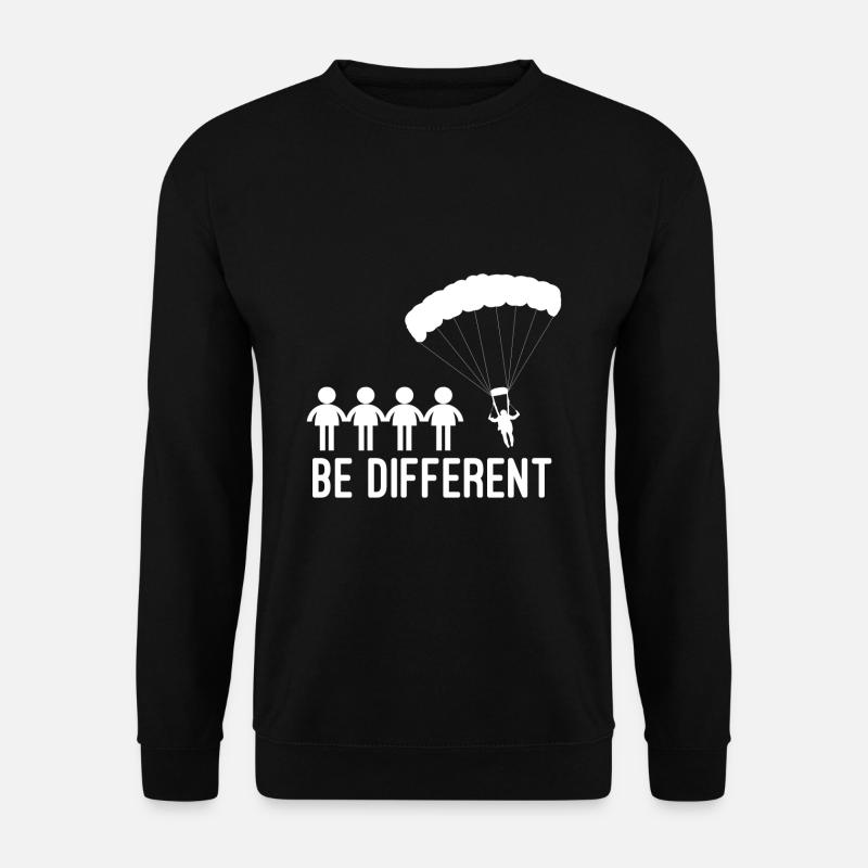 Skydiving Be different - Unisex Sweatshirt - black