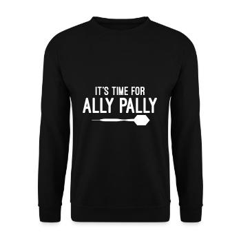 Ally Pally Time Darts Wm - Unisex Pullover - Schwarz - Vorne - Alina (178cm) & Michal (187cm)