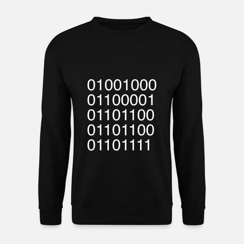 Informaticien code ASCII binaire - Sweat-shirt Unisexe - noir