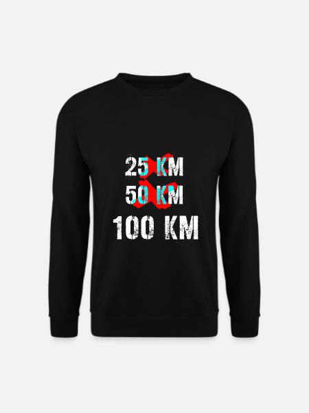 100 km de randonnée pédestre - Sweat-shirt Unisexe - noir