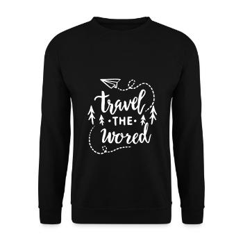 Voyage de voyage - Sweat-shirt Unisexe - noir - Devant - Alina (178cm) & Michal (187cm)