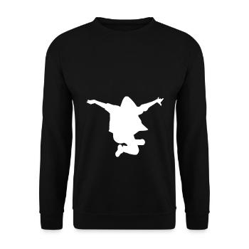 Idée cadeau breakdance - Sweat-shirt Unisexe - noir - Devant - Alina (178cm) & Michal (187cm)