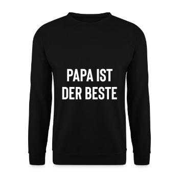 Bester Papa - Unisex Pullover - Schwarz - Vorne - Alina (178cm) & Michal (187cm)