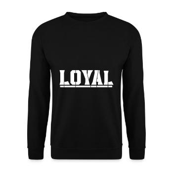 Loyal Geschenk Geschenkidee - Unisex Pullover - Schwarz - Vorne - Alina (178cm) & Michal (187cm)