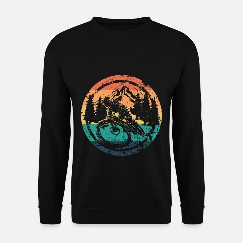 Mountain Biker Geschnek MTB - Unisex Pullover - Schwarz