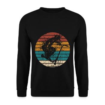 Scooter Stunt Tretroller Vintage Kinder & Teenager - Unisex Pullover - Schwarz - Vorne - Alina (178cm) & Michal (187cm)