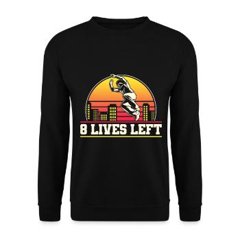Parkour Freerunning Traceur - Unisex Pullover - Schwarz - Vorne - Alina (178cm) & Michal (187cm)