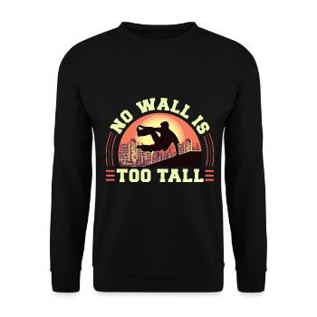 Parkour Freerunning Traceur - Unisex Pullover - Schwarz - Vorne - Alina (178cm) & Michal (187cm)