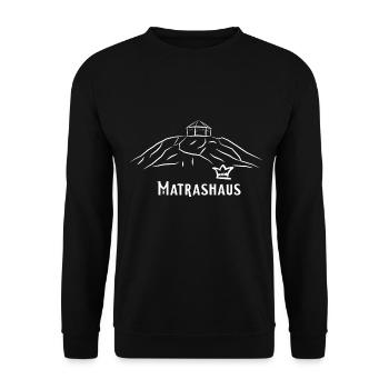 Hochkönig Matrashaus - Unisex Pullover - Schwarz - Vorne - Alina (178cm) & Michal (187cm)
