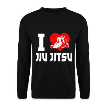 Brazilian Jiu Jitsu MMA Bjj Hugger - Unisex Pullover - Schwarz - Vorne - Alina (178cm) & Michal (187cm)