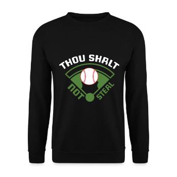 Baseball Baseball Bat Catch Ball - Sweat-shirt Unisexe - noir - Devant - Alina (178cm) & Michal (187cm)