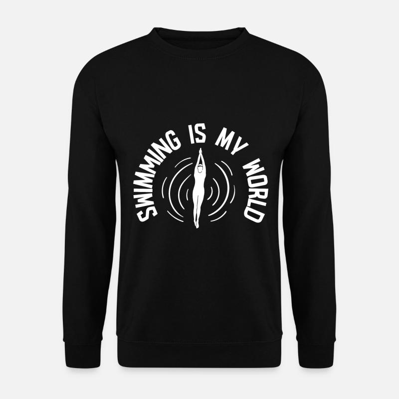 Schwimmer Schwimmen 50 Meter Bahn - Unisex Pullover - Schwarz