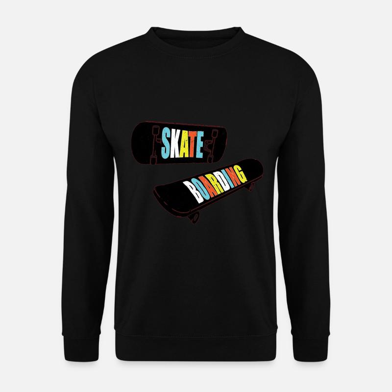 Skateboard skater skate border - Unisex Sweatshirt - black