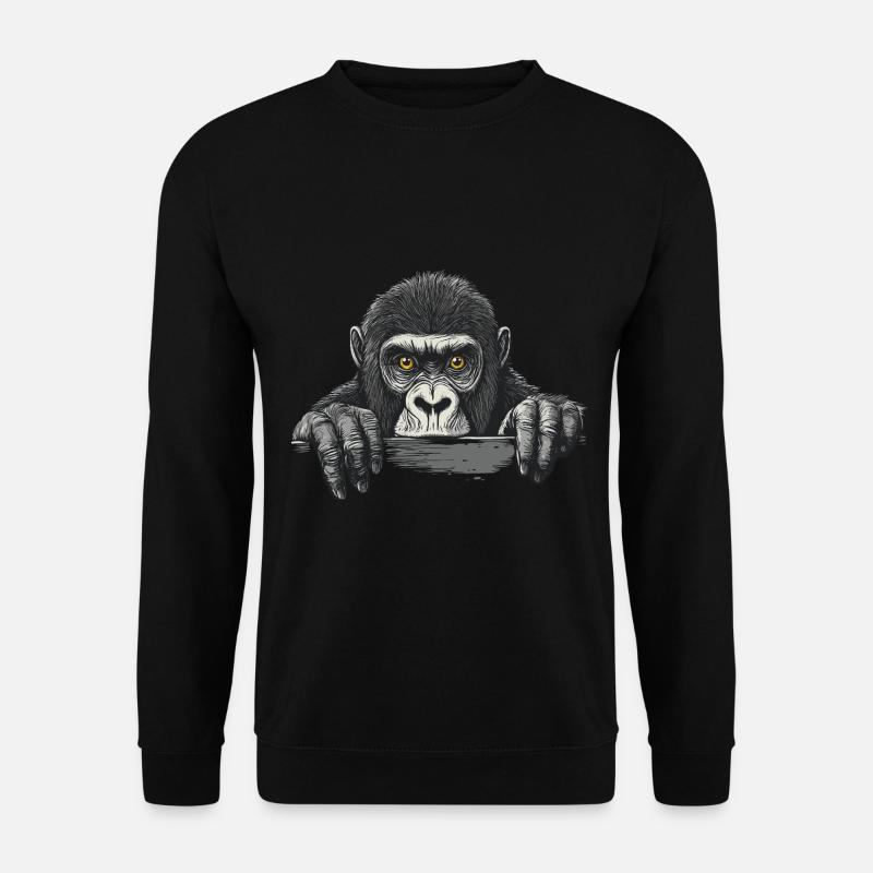 Gorilla - Unisex Pullover - Schwarz