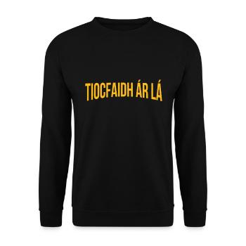 Tiocfaidh ár lá - Unisex Sweatshirt - black - Front - Alina (178cm) & Michal (187cm)