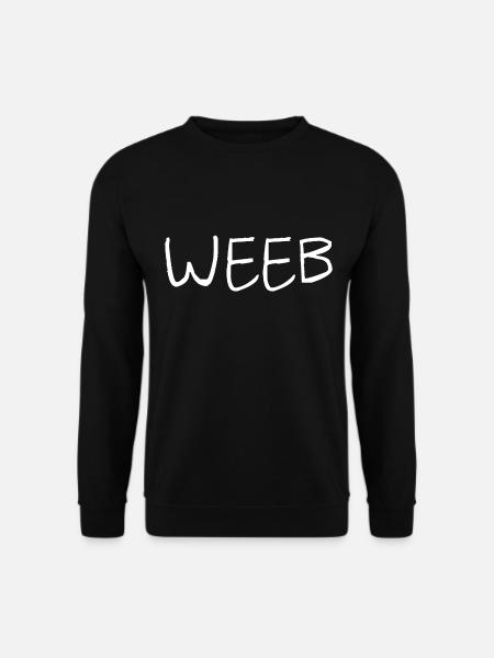weeb kawaii anime japan manga - Unisex Pullover - Schwarz