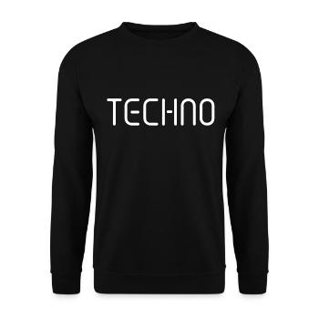 Techno - Sweat-shirt Unisexe - noir - Devant - Alina (178cm) & Michal (187cm)
