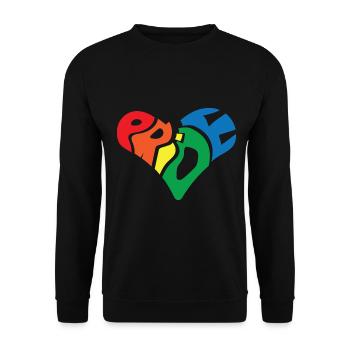 Gay Gay Gay Lesbienne LGBT - Sweat-shirt Unisexe - noir - Devant - Alina (178cm) & Michal (187cm)