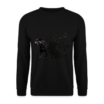 Panther - Unisex Pullover - Schwarz - Vorne - Alina (178cm) & Michal (187cm)