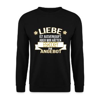 EISHOCKEY - Unisex Pullover - Schwarz - Vorne - Alina (178cm) & Michal (187cm)