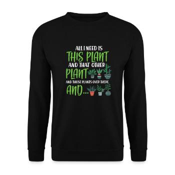 Jardinier jardinier jardinier plantation cadeau - Sweat-shirt Unisexe - noir - Devant - Alina (178cm) & Michal (187cm)