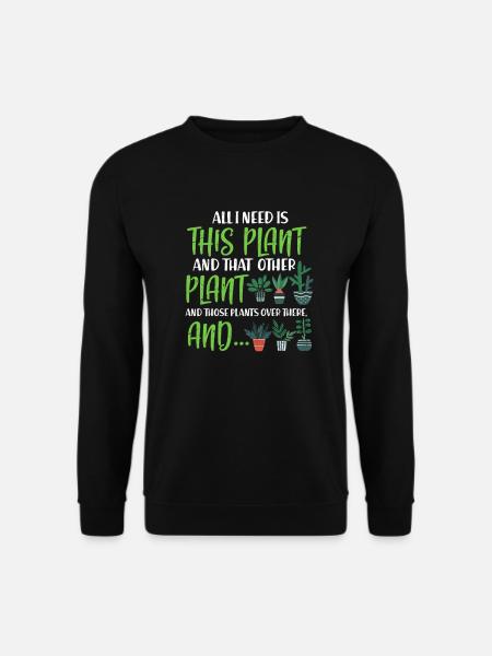 Garten Gartenarbeit Gärtnerin Pflanzen Geschenk - Unisex Pullover - Schwarz
