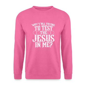 Jesus - Unisex Pullover - Pink - Vorne