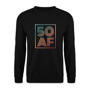 50e anniversaire - Sweat-shirt Unisexe - noir - Devant - Alina (178cm) & Michal (187cm)