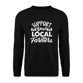 Agriculture - Unisex Sweatshirt - black - Front - Alina (178cm) & Michal (187cm)