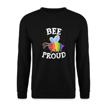 LGBT - Sweat-shirt Unisexe - noir - Devant - Alina (178cm) & Michal (187cm)