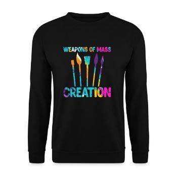 Artist artist painting painter gift - Unisex Sweatshirt - black - Front - Alina (178cm) & Michal (187cm)