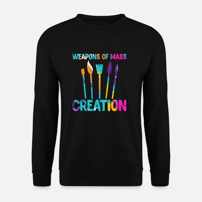 Künstler Künstlerin Kunst Malen Maler Geschenk - Unisex Pullover - Schwarz