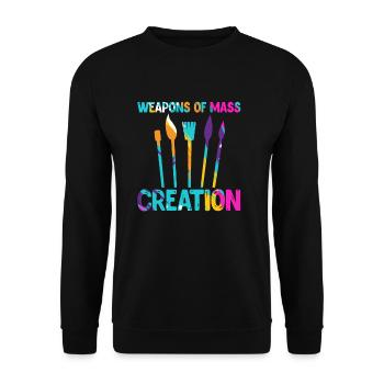 Artists - Unisex Sweatshirt - black - Front - Alina (178cm) & Michal (187cm)