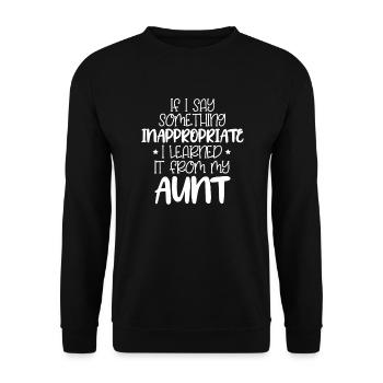 Tante - Unisex Pullover - Schwarz - Vorne - Alina (178cm) & Michal (187cm)