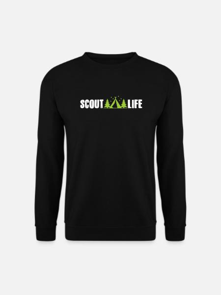 Tente de camping tente cadeau nature feu de camp - Sweat-shirt Unisexe - noir