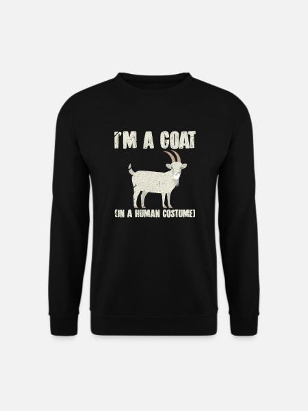 Ziege Ziegen Goat Ziegenbock Kostüm Geschenk - Unisex Pullover - Schwarz