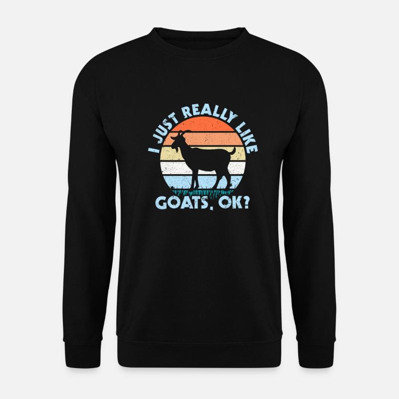 chèvre - Sweat-shirt Unisexe - noir