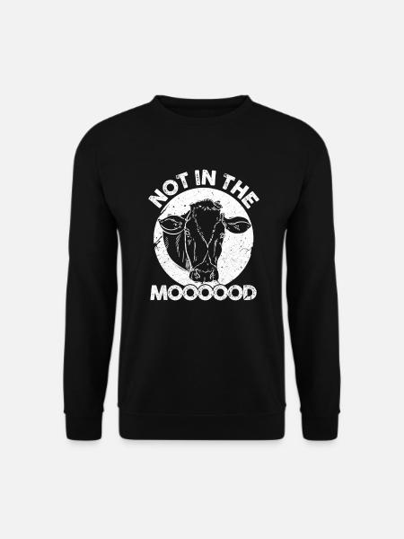 Cow Cows Muh Farm Farmeress Farmer Gift - Unisex Sweatshirt - black