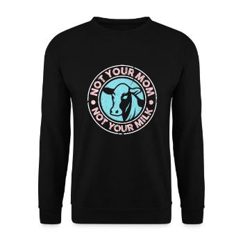 Lait Vegan Végétalien Animal Rights Animal Gift - Sweat-shirt Unisexe - noir - Devant - Alina (178cm) & Michal (187cm)