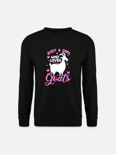 Ziege Ziegen Goat Ziegenbock Bäuerin Geschenk - Unisex Pullover - Schwarz