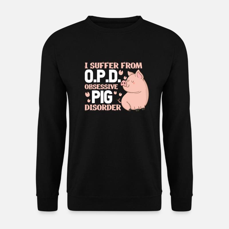 Cochon cochon cochon cochon - Sweat-shirt Unisexe - noir