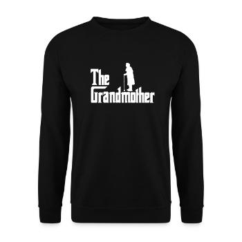 Großmutter Oma Grossmutter Enkel Mutter Geschenk - Unisex Pullover - Schwarz - Vorne - Alina (178cm) & Michal (187cm)
