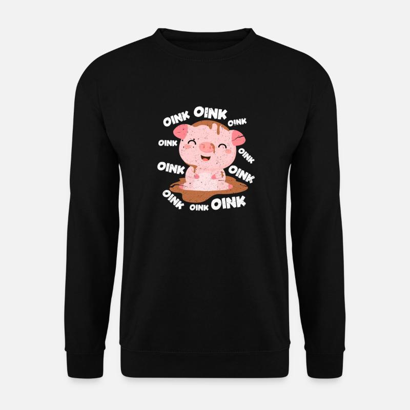 Schweinchen - Unisex Pullover - Schwarz