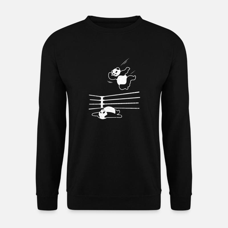 Panda Wrestling - Unisex Pullover - Schwarz
